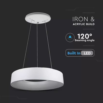 LED prigušiva luster na sajli LED/30W/230V