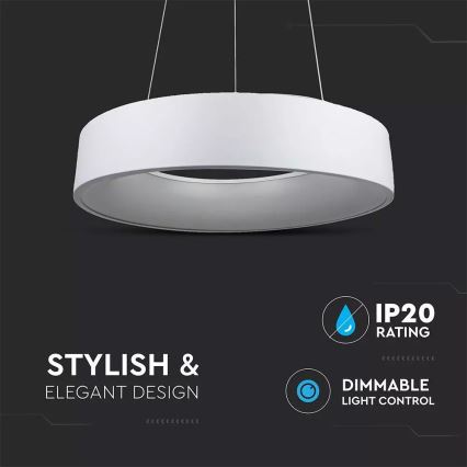 LED prigušiva luster na sajli LED/30W/230V