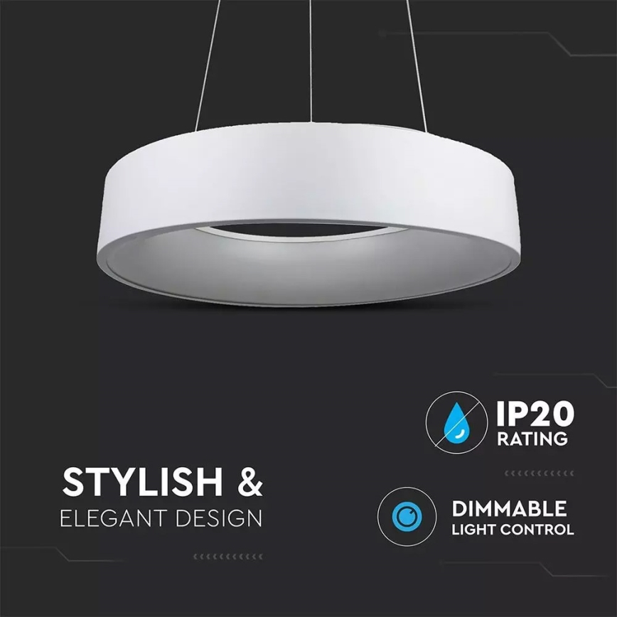 LED prigušiva luster na sajli LED/30W/230V