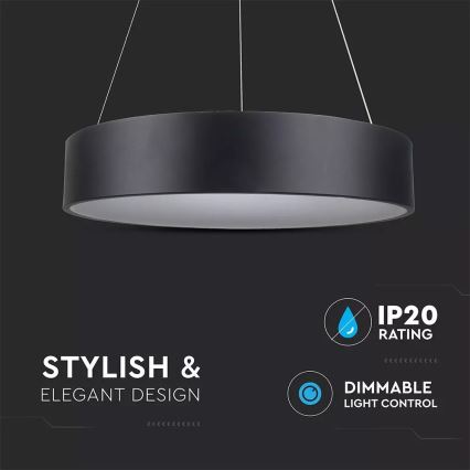 LED prigušiva luster na sajli LED/30W/230V
