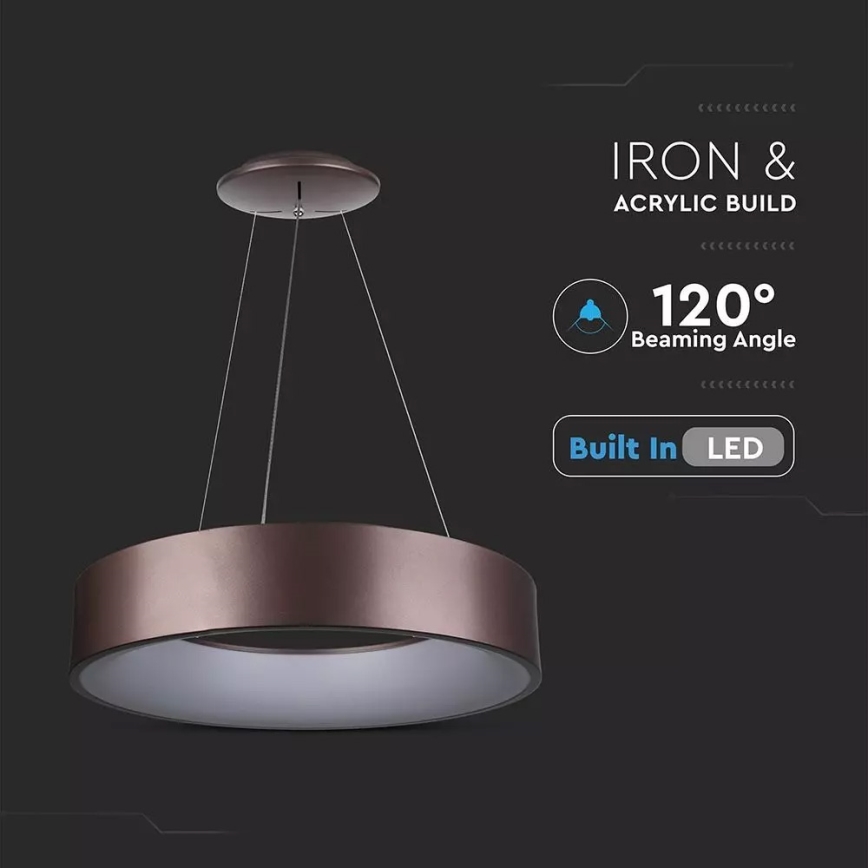 LED prigušiva luster na sajli LED/30W/230V
