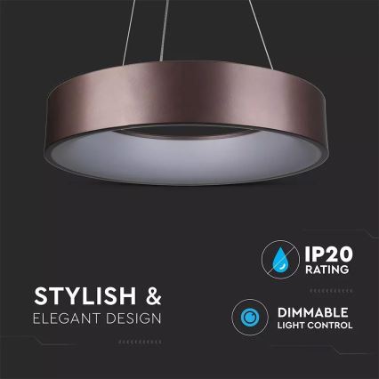 LED prigušiva luster na sajli LED/30W/230V