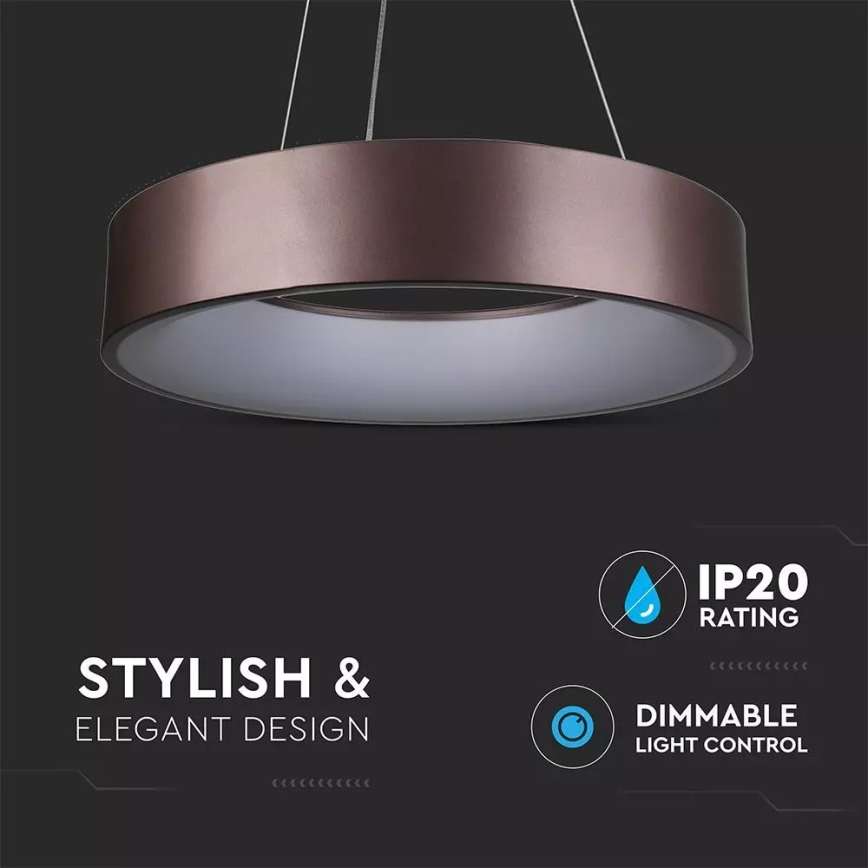LED prigušiva luster na sajli LED/30W/230V