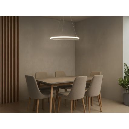 LED prigušiva luster na sajli LED/32W/230V 3000-6500K prečnik 60 cm + daljinski upravljač