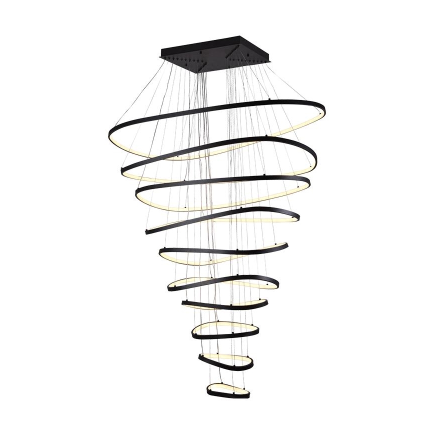 LED prigušiva luster na sajli LED/370W/230V 3000-6500K pr. 100 cm + daljinski upravljač