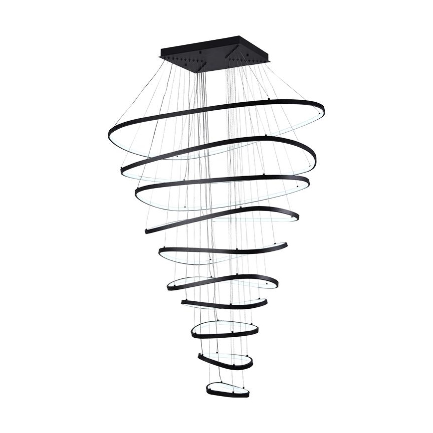 LED prigušiva luster na sajli LED/370W/230V 3000-6500K pr. 100 cm + daljinski upravljač
