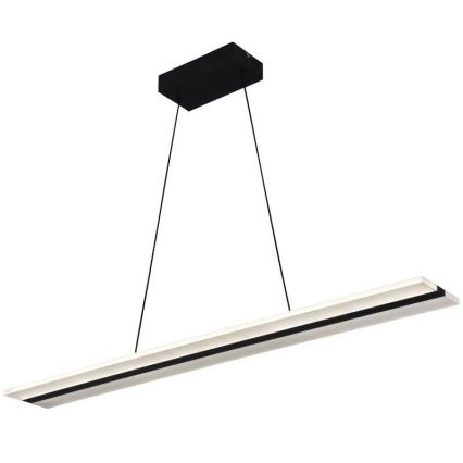 LED prigušiva luster na sajli LED/40W/230V 3000-6500K crna + daljinski upravljač