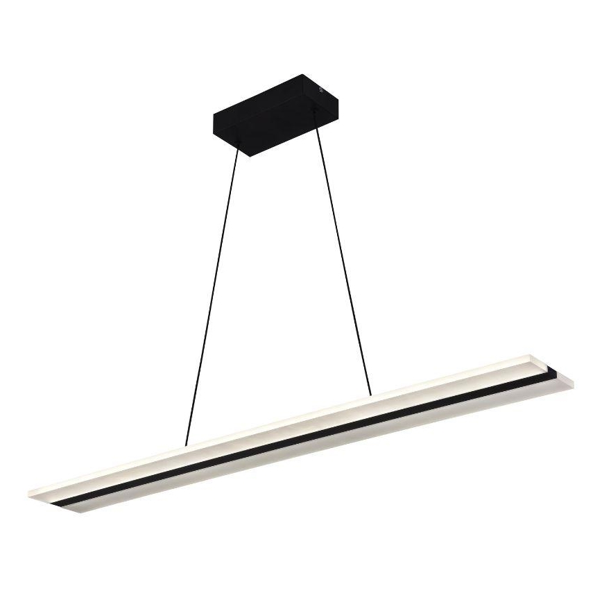 LED prigušiva luster na sajli LED/40W/230V 3000-6500K crna + daljinski upravljač