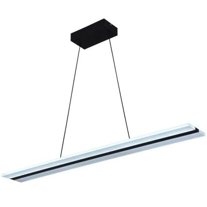 LED prigušiva luster na sajli LED/40W/230V 3000-6500K crna + daljinski upravljač