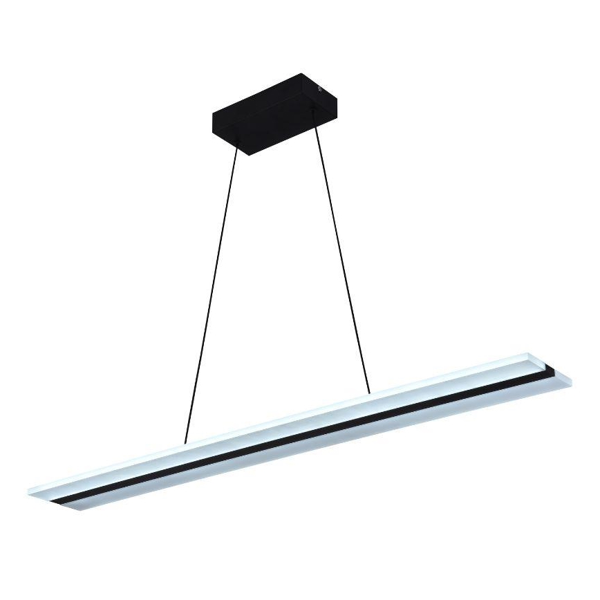 LED prigušiva luster na sajli LED/40W/230V 3000-6500K crna + daljinski upravljač