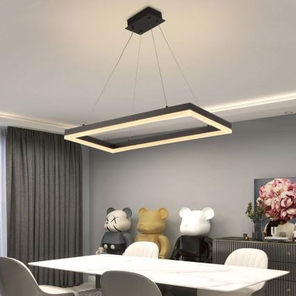 LED prigušiva luster na sajli LED/40W/230V 3000-6500K + daljinski upravljač