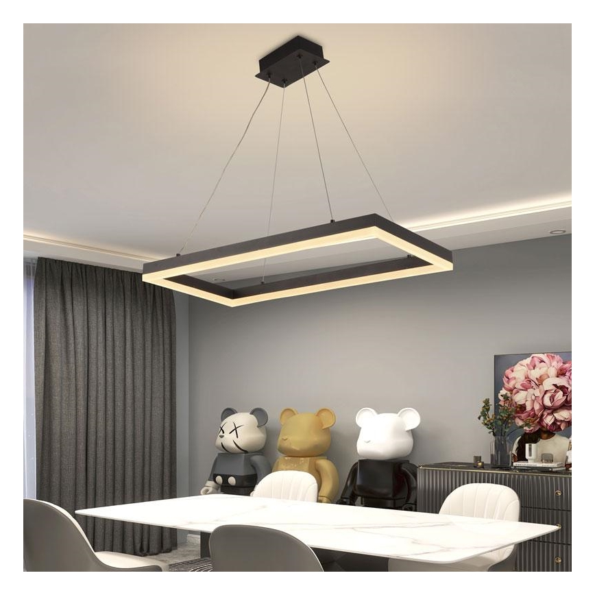 LED prigušiva luster na sajli LED/40W/230V 3000-6500K + daljinski upravljač