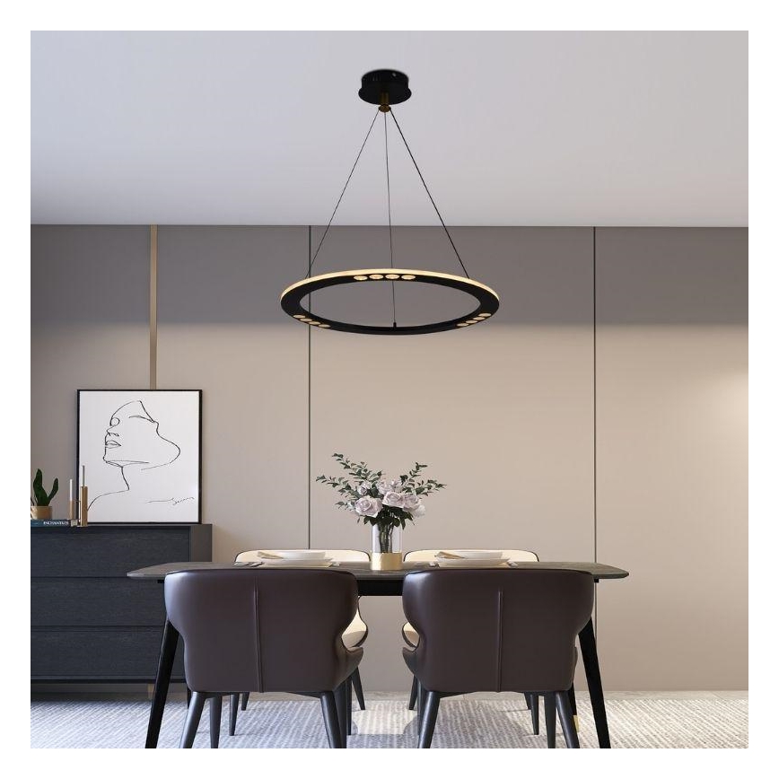 LED prigušiva luster na sajli LED/40W/230V 3000-6500K + daljinski upravljač