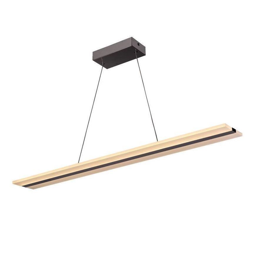 LED prigušiva luster na sajli LED/40W/230V 3000-6500K hrom + daljinski upravljač