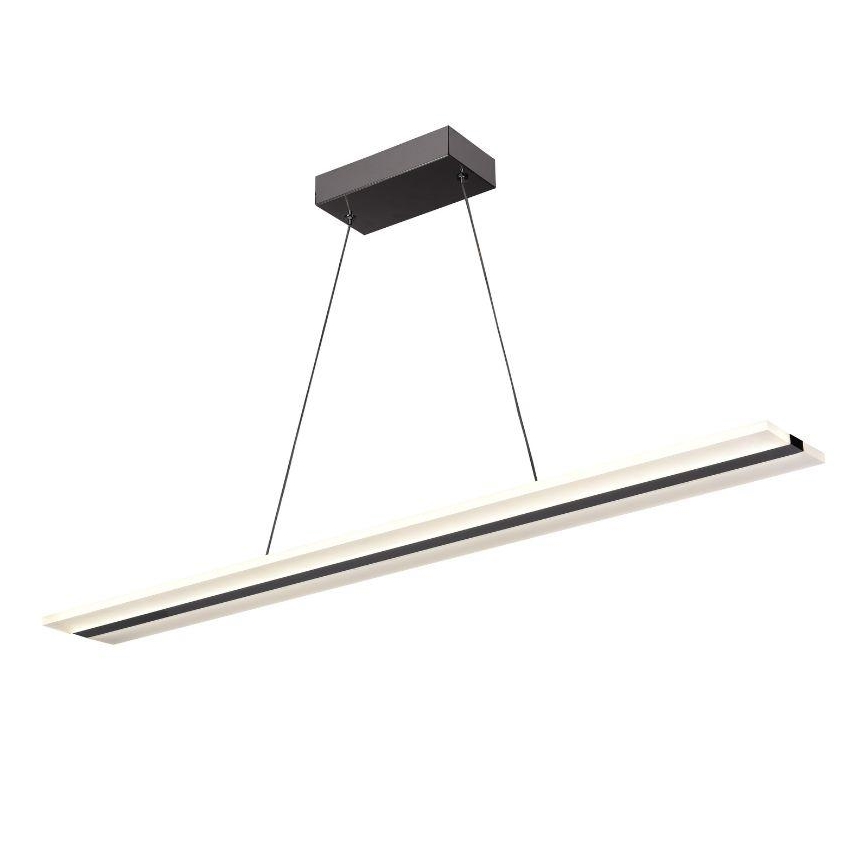 LED prigušiva luster na sajli LED/40W/230V 3000-6500K hrom + daljinski upravljač