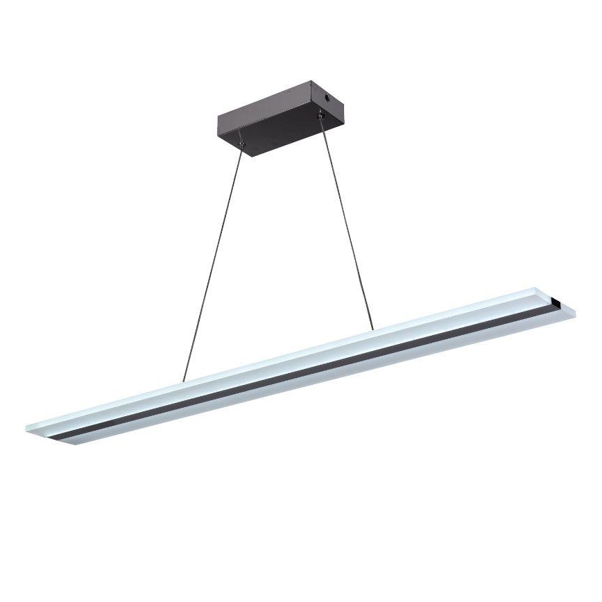 LED prigušiva luster na sajli LED/40W/230V 3000-6500K hrom + daljinski upravljač