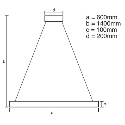 LED prigušiva kristalni luster na sajli LED/40W/230V 3000-6500K sjajni hrom + daljinski upravljač