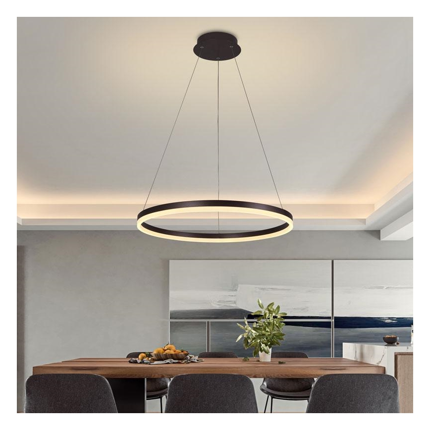 LED prigušiva luster na sajli LED/42W/230V 3000-6500K prečnika 60 cm + daljinski upravljač