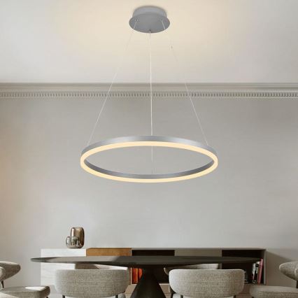LED prigušiva luster na sajli LED/42W/230V 3000-6500K prečnik 60 cm + daljinski upravljač