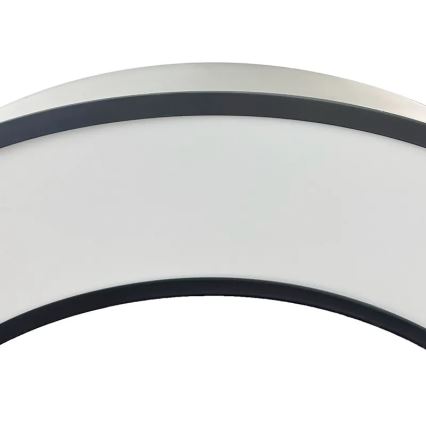 LED prigušiva luster na sajli LED/45W/230V 3000-6500K crni + daljinski upravljač