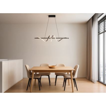 LED prigušiva luster na sajli LED/50W/230V 3000-6500K 100 cm + daljinski upravljač