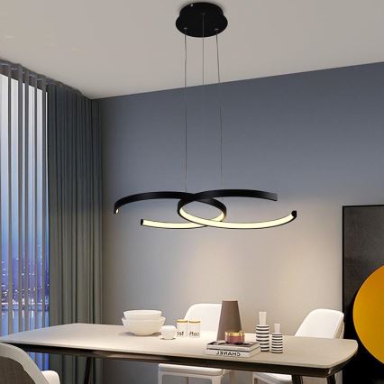LED prigušiva luster na sajli LED/50W/230V 3000-6500K + daljinski upravljač