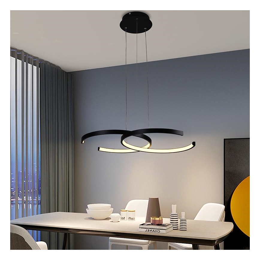 LED prigušiva luster na sajli LED/50W/230V 3000-6500K + daljinski upravljač
