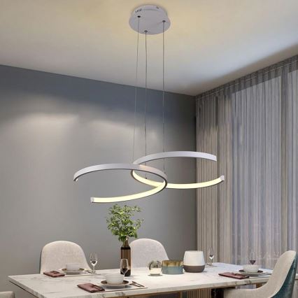 LED prigušiva luster na sajli LED/50W/230V 3000-6500K + daljinski upravljač