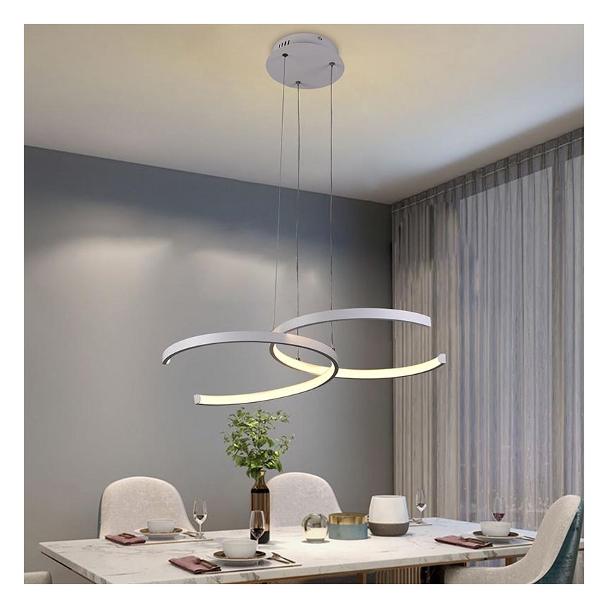 LED prigušiva luster na sajli LED/50W/230V 3000-6500K + daljinski upravljač