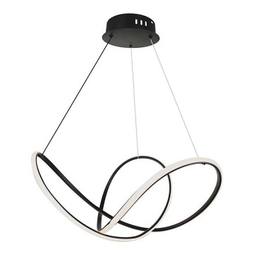 LED prigušiva luster na sajli LED/50W/230V 3000K crna