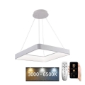 LED prigušiva luster na sajli LED/55W/230V 3000-6500K bela + daljinsko upravljanje