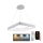 LED prigušiva luster na sajli LED/55W/230V 3000-6500K bela + daljinsko upravljanje