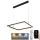 LED prigušiva luster na sajli LED/55W/230V 3000-6500K + daljinski upravljač