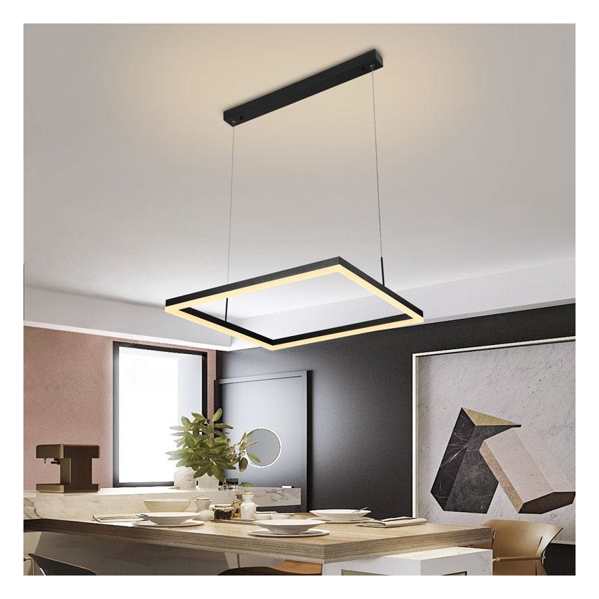 LED prigušiva luster na sajli LED/55W/230V 3000-6500K + daljinski upravljač