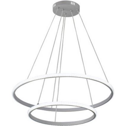 LED prigušiva luster na sajli, 55 W, 230 V, 3000–6500 K, Ø 60 cm + daljinski upravljač