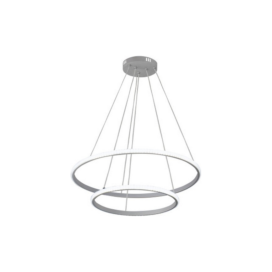 LED prigušiva luster na sajli, 55 W, 230 V, 3000–6500 K, Ø 60 cm + daljinski upravljač