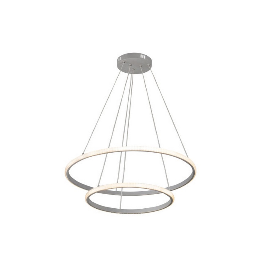 LED prigušiva luster na sajli, 55 W, 230 V, 3000–6500 K, Ø 60 cm + daljinski upravljač