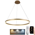 LED prigušiva luster na sajli LED/55W/230V 3000-6500K prečnik 80 cm + daljinsko upravljanje