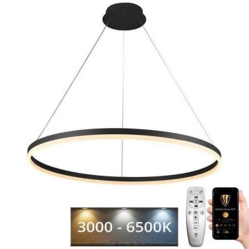 LED prigušiva luster na sajli LED/55W/230V 3000-6500K prečnika 80 cm + daljinski upravljač