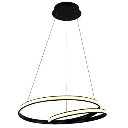 LED prigušiva luster na sajli LED/65W/230V 3000-6500K prečnik 56 cm + daljinski upravljač