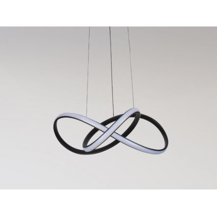 LED prigušiva luster na sajli LED/65W/230V 3000-6500K prečnika 49 cm + daljinski upravljač