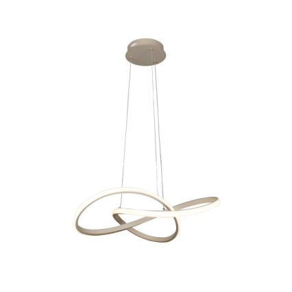 LED prigušiva luster na sajli LED/65W/230V 3000-6500K prečnik 49 cm + sa daljinskim upravljačem