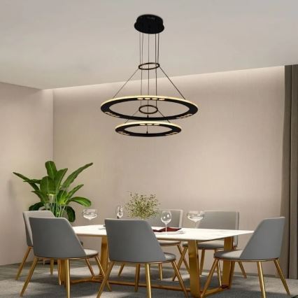 LED prigušiva luster na sajli LED/65W/230V 3000-6500K + daljinsko upravljanje