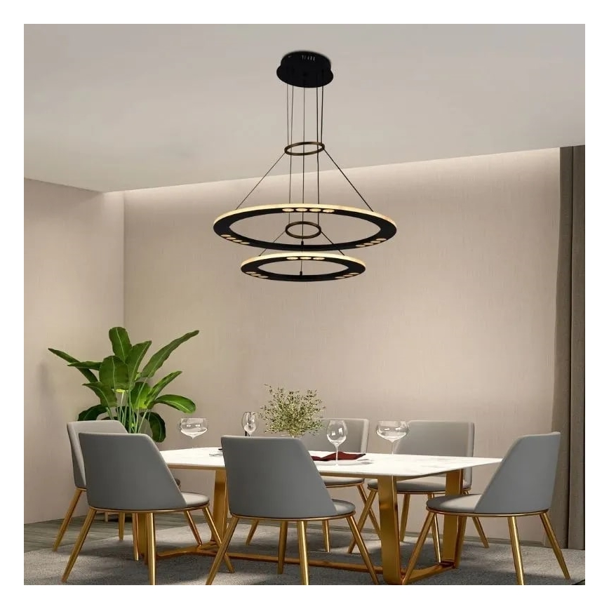 LED prigušiva luster na sajli LED/65W/230V 3000-6500K + daljinsko upravljanje