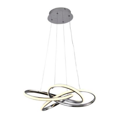 LED prigušiva luster na sajli LED/65W/230V 3000-6500K Ø 48 cm siva + daljinski upravljač