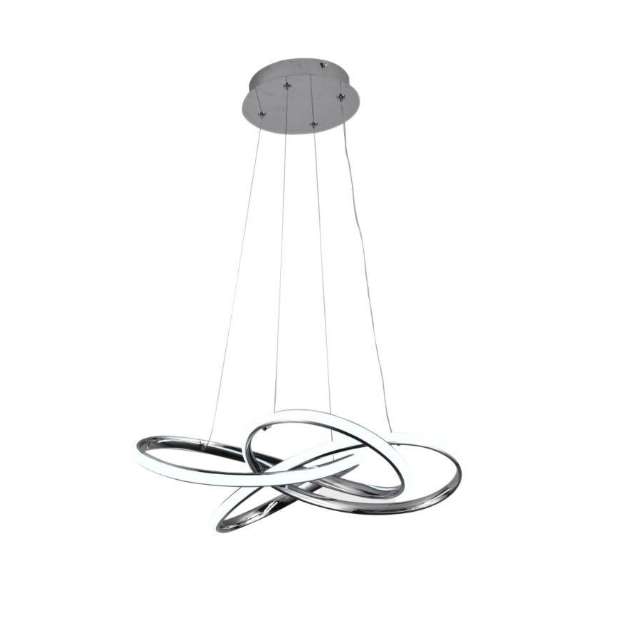 LED prigušiva luster na sajli LED/65W/230V 3000-6500K Ø 48 cm siva + daljinski upravljač