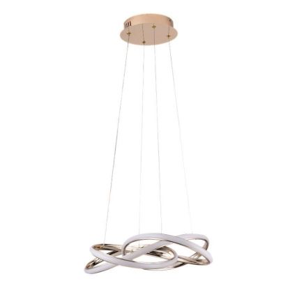 LED prigušiva luster na sajli LED/65W/230V 3000-6500K Ø48 cm zlatna + daljinski upravljač