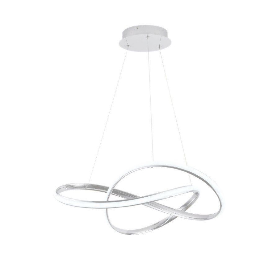 LED prigušiva luster na sajli LED/70W/230V 3000-6500K prečnik 60 cm bela + daljinski upravljač