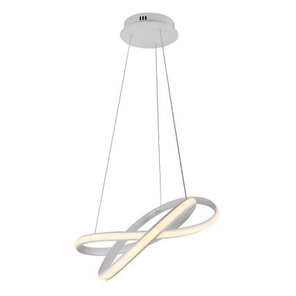 LED prigušiva luster na sajli LED/70W/230V 3000–6500K Ø 55 cm bela + daljinski upravljač