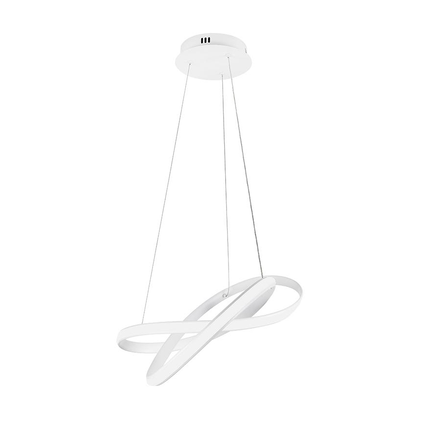 LED prigušiva luster na sajli LED/70W/230V 3000–6500K Ø 55 cm bela + daljinski upravljač